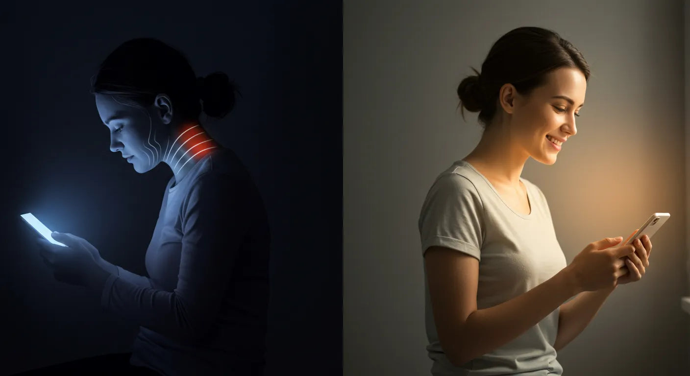 Is Your Smartphone Aging You? How to Prevent Tech Neck & Blue Light Aging